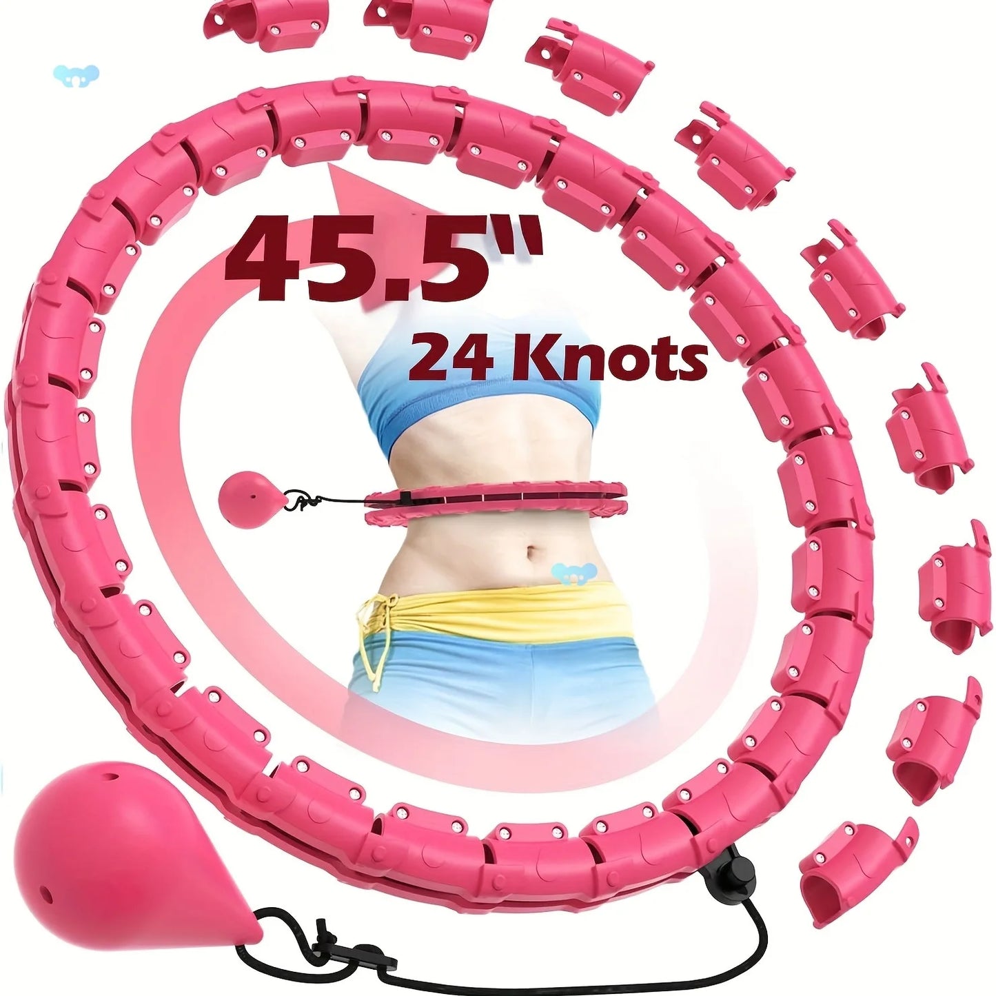 Adjustable Detachable Waist Exercise Fitness Equipment for Weight Loss and Calorie Burn